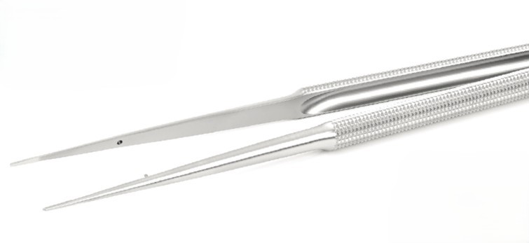 Suture forceps mit Plattform