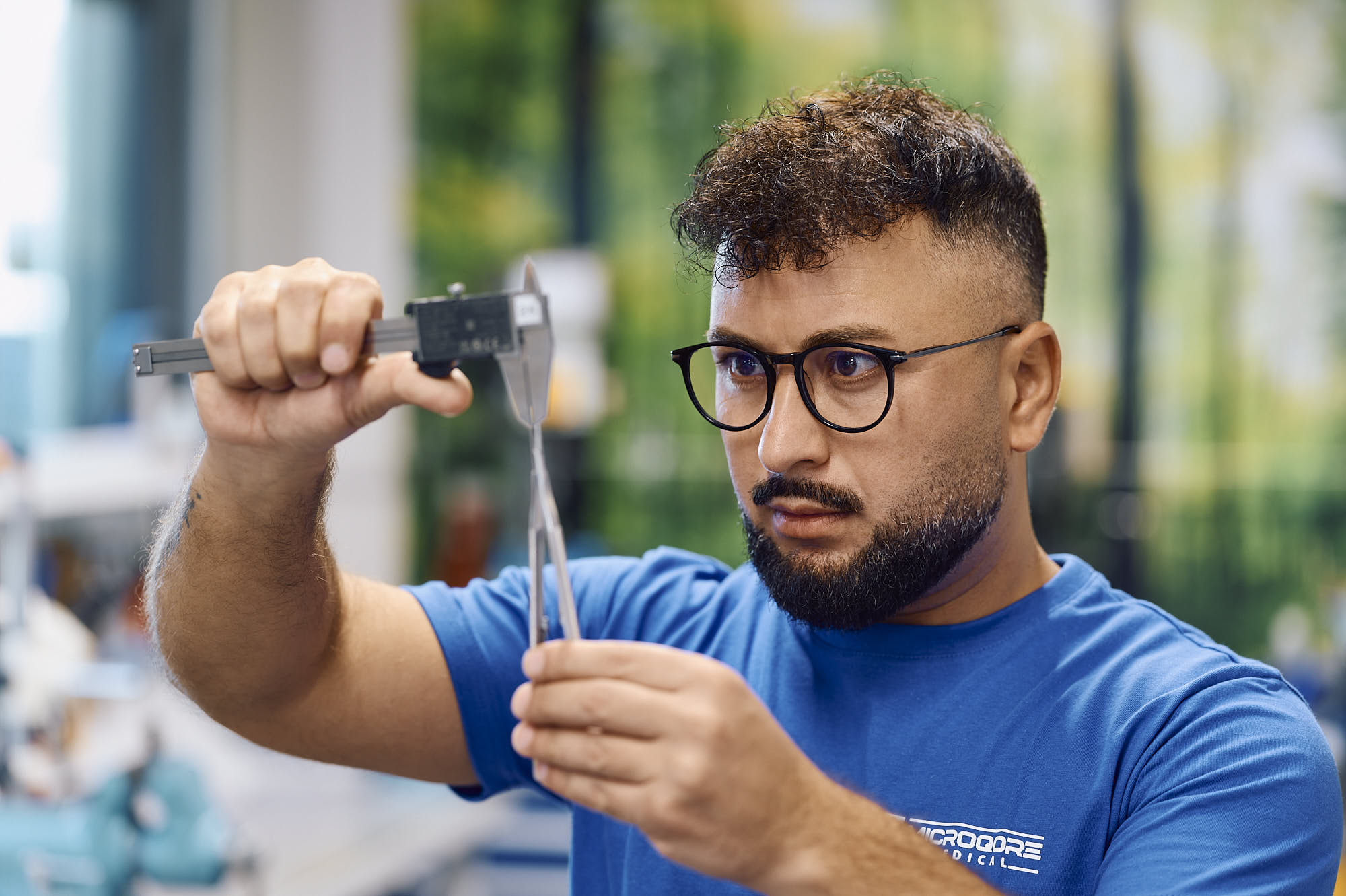 Präzisionsmessung mit Messschieber