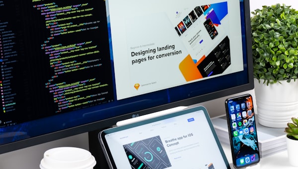 Web and App Development – Code on screen